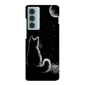 Чохол з принтом для Motorola MOTO G200 (AlphaPrint) Модні коти