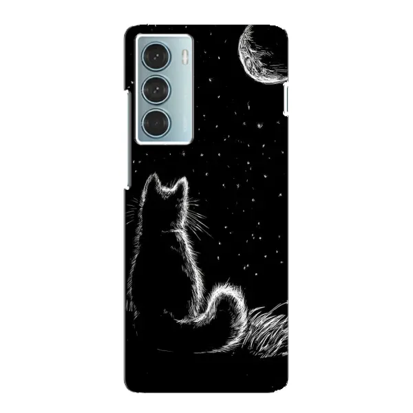 Чохол з принтом «Котик і місяць» для Motorola MOTO G200