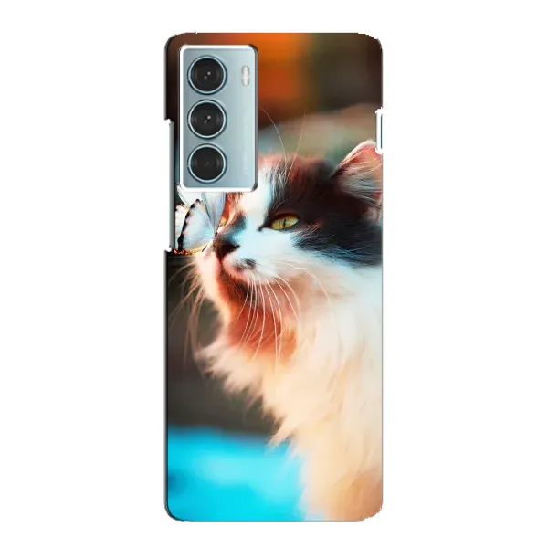 Чехол с принтом «Котик с бабочкой» для Motorola MOTO G200