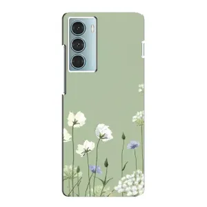 Чохол з квітковим принтом на Moto G200 (Квіти на зеленому)