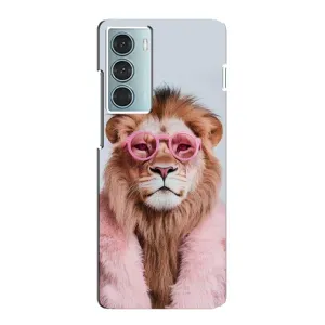 Чохол з принтом стильні тварини для Moto G200 (Лев в окулярах)