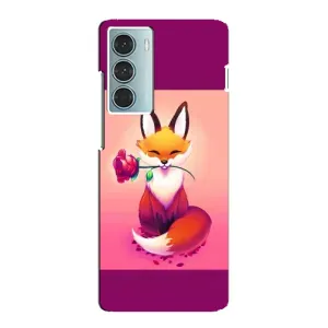 Чохли з картинкою Лисичка для Motorola MOTO G200 (VPrint) (Лиса з трояндою)