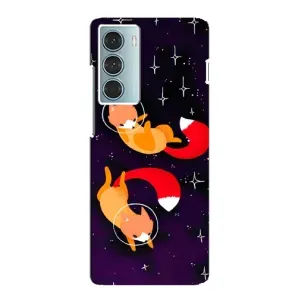 Чохли з картинкою Лисичка для Motorola MOTO G200 (VPrint) (Лисички космонавти)