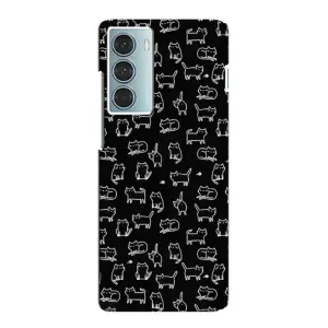 Чохол з принтом для Motorola MOTO G200 (AlphaPrint) Модні коти (Маленькі котики)
