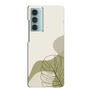 Силконовий чохол з принтом в квітах на Motorola MOTO G200 (Зелена монстера дизайн)