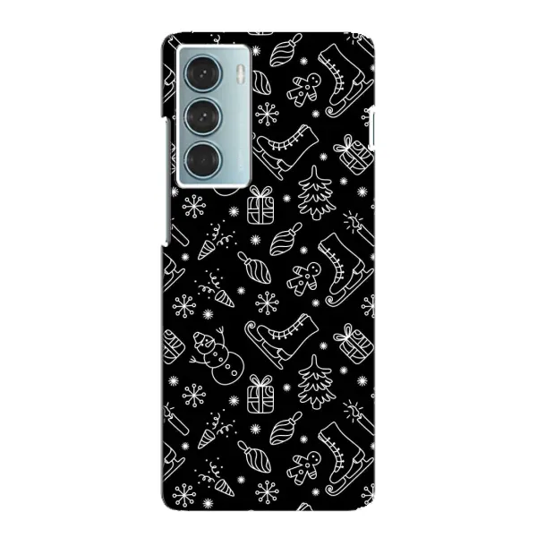 Чехол с принтом «Новогодний фон» для Motorola MOTO G200