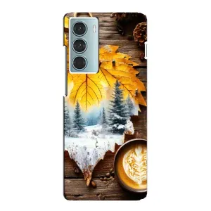 Чохол з унікальним дизайном 'Осінь з кавою' для Motorola MOTO G200 (Осінньо-зимова кава)