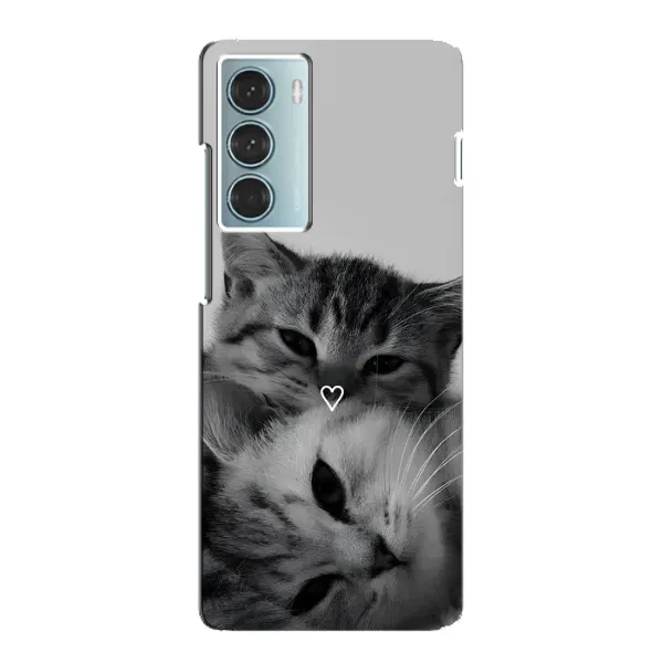 Чехол с принтом «Пара котов» для Motorola MOTO G200
