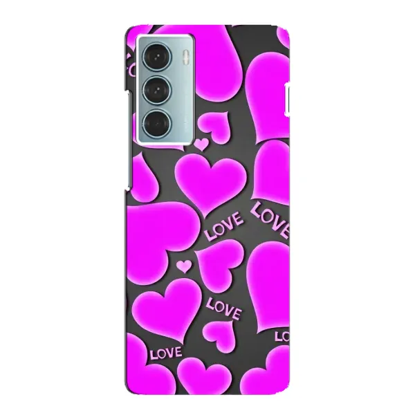 Чохол з принтом «Pink hearts» для Motorola MOTO G200