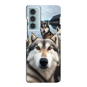 Чехол с принтом «Селфи ХАски» для Motorola MOTO G200