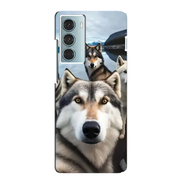 Чехол с принтом «Селфи ХАски» для Motorola MOTO G200