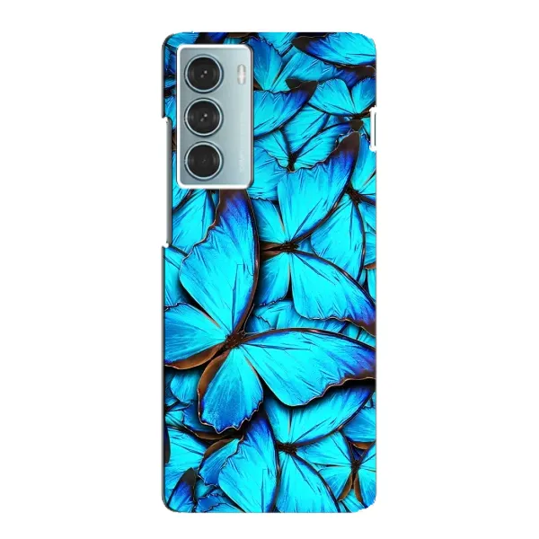 Чохол з принтом «Сині метелики» для Motorola MOTO G200