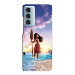 Чохол з мультфільмом Ваяна Motorola MOTO G200 (Моана з веслом)