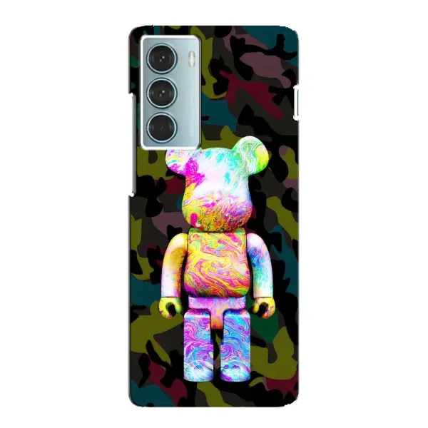Чохол з принтом «Яскравий Bearbrick» для Motorola MOTO G200
