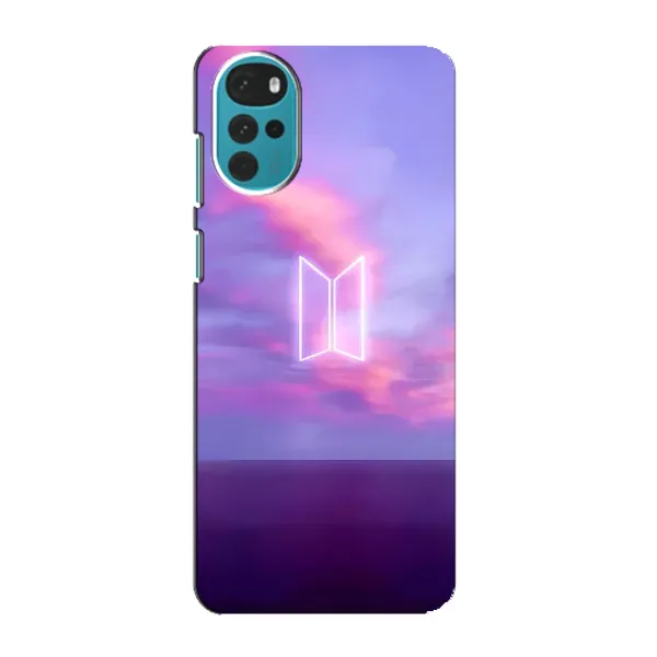 Чехол с принтом «BTS логотип» для Motorola MOTO G22 Чехол с принтом «BTS логотип» для Motorola MOTO G22
