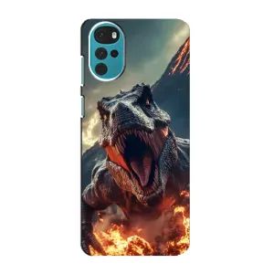 Чохол з картинкою 'Хижаки' для Motorola MOTO G22 (Вогняний динозавр)