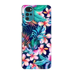Чохол для Моторола MOTO G22 - з принтом (Дизайнерські) (AlphaPrint) (Мальовничі квіти)