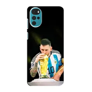 Чохли для Motorola MOTO G22 (Leo чемпіон) (AlphaPrint) (Кубок Мессі)