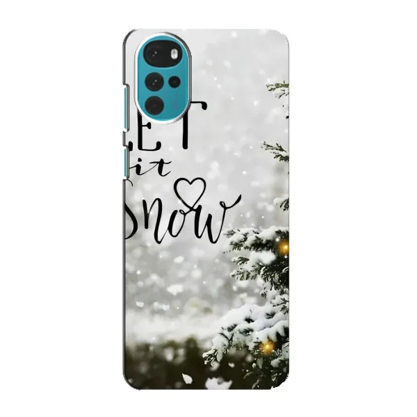 Чохол з принтом «Let it snow» для Motorola MOTO G22