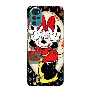 Чохол Disney Mouse Motorola MOTO G22 (PREMIUMPrint) (Мінні peace)