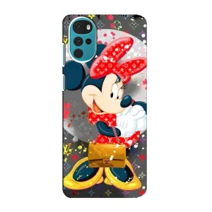Чохол Disney Mouse Motorola MOTO G22 (PREMIUMPrint) (Minni з бантіком)