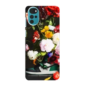 Бренднові Чохли для Motorola MOTO G22 - (PREMIUMPrint) (Nike цветы)