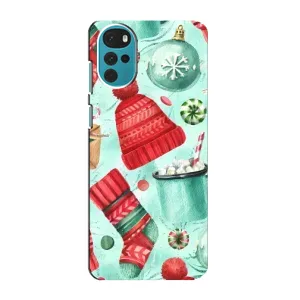 Новогодние Чехлы для Мото G22 (VPrint) (Одежда НГ)