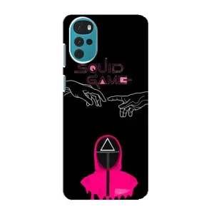 Чохол Гра в кальмара для Motorola MOTO G22 (Мінімалізм Гра кальмара)