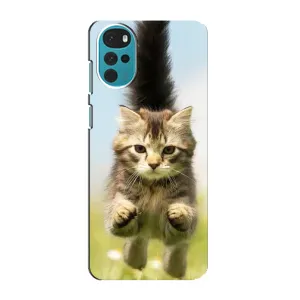 Чохли з Котиками для Motorola MOTO G22 (VPrint) (Прижок кота)