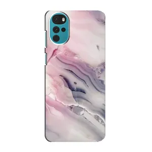 Мраморный чехол на Motorola MOTO G22 (VPrint) (Пурпурный Мрамор)