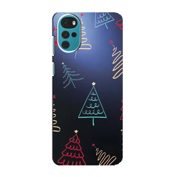 Чохол з принтом «Різдвяні ялинки» для Motorola MOTO G22