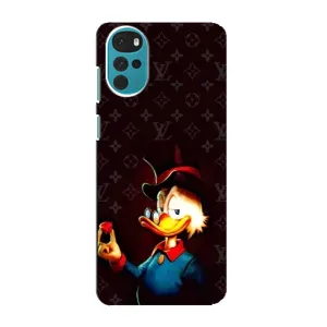 Чехли для Motorola MOTO G22 - Скрудж МакДак Louis Vuitton (PREMIUMPrint) (Скрудж з ботліантом)