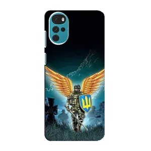 Чехлы с картинкой ЗСУ для Motorola MOTO G22 (AlphaPrint) (Солдат ЗСУ)