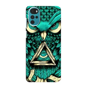 Чохол з пташками на Motorola MOTO G22 (VPrint) (Сова з оком)