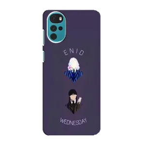 Чохли Венсдей на Motorola MOTO G22 Уенсдей (AlphaPrint) (Венздей і подруга)