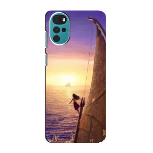 Чехол с мультфильмом Моана Motorola MOTO G22 (Закат Ваяна)
