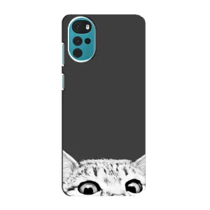 Чохол на Моторола MOTO G22 з Котиками (VPrint) (Виглядає котик)