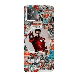 Чехлы с героями Марвел Motorola MOTO G23 (VPrint) (Айронмен)