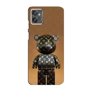 Чехлы для Motorola MOTO G23 - Bearbrick Louis Vuitton (PREMIUMPrint)