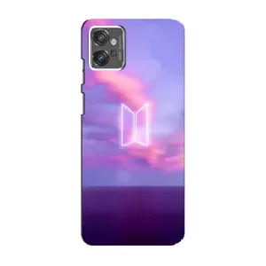 Чехлы BTS для Motorola MOTO G23 (AlphaPrint) (BTS логотип)
