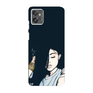 Чохол з друком для Motorola MOTO G23 - (Мода) (AlphaPrint) (Гарна дівчина)