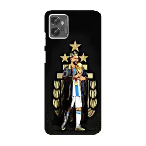 Чохли для Motorola MOTO G23 (Leo чемпіон) (AlphaPrint) (Мессі Король)