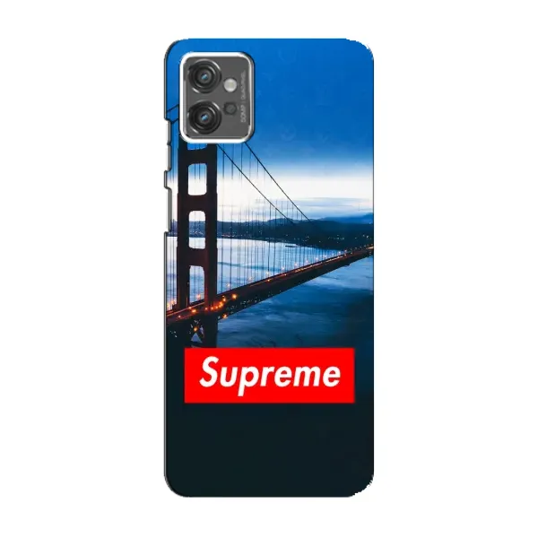 Чехол с принтом «Стиль Supreme» для Motorola MOTO G23