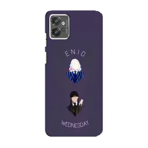 Чохли Венсдей на Motorola MOTO G23 Уенсдей (AlphaPrint) (Венздей і подруга)