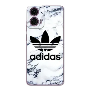 Чохли Адидас для Motorola MOTO G24 Power (AlphaPrint) (Адідас на мраморі)
