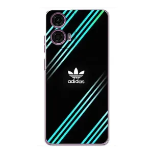 Чохли Адидас для Motorola MOTO G24 Power (AlphaPrint) (Адідас з полосами)