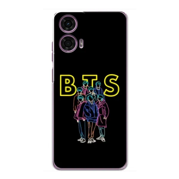 Чехол с принтом «BTS стайл» для Motorola MOTO G24 Power Чехол с принтом «BTS стайл» для Motorola MOTO G24 Power