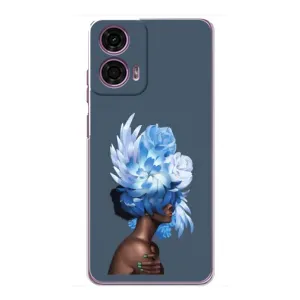 Чехлы (ART) Цветы на Motorola MOTO G24 Power (VPrint) (Цветы на голове)