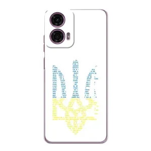 Чехол с принтом «Герб из букв» для Motorola MOTO G24 Power