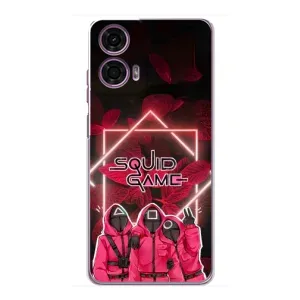 Чохол Гра в кальмара для Motorola MOTO G24 Power (Охоронці Гра кальмара)